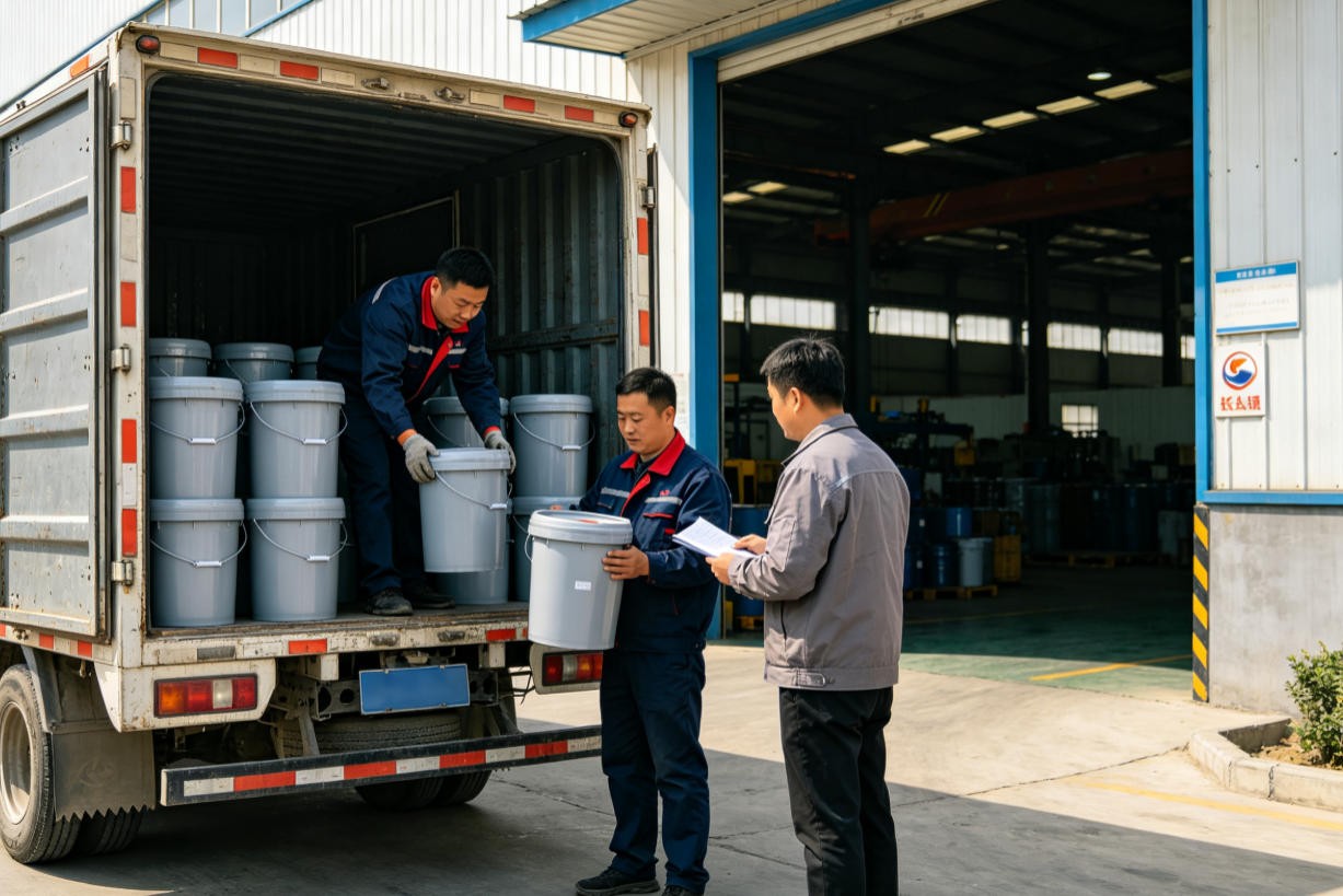 长城润滑油西安授权经销商仓库油品堆放实拍